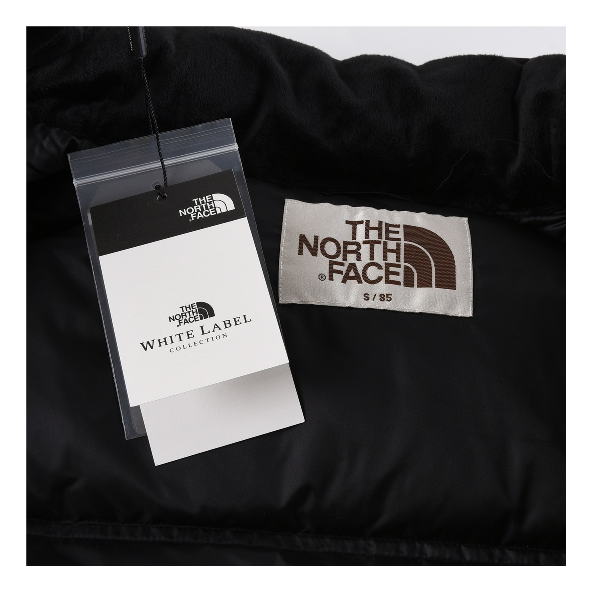 The North Face Nuptse Cropped Puffer Jacket – Black