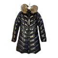 Moncler Fulmarus Chevron-Quilted Hooded Puffer Coat – Black