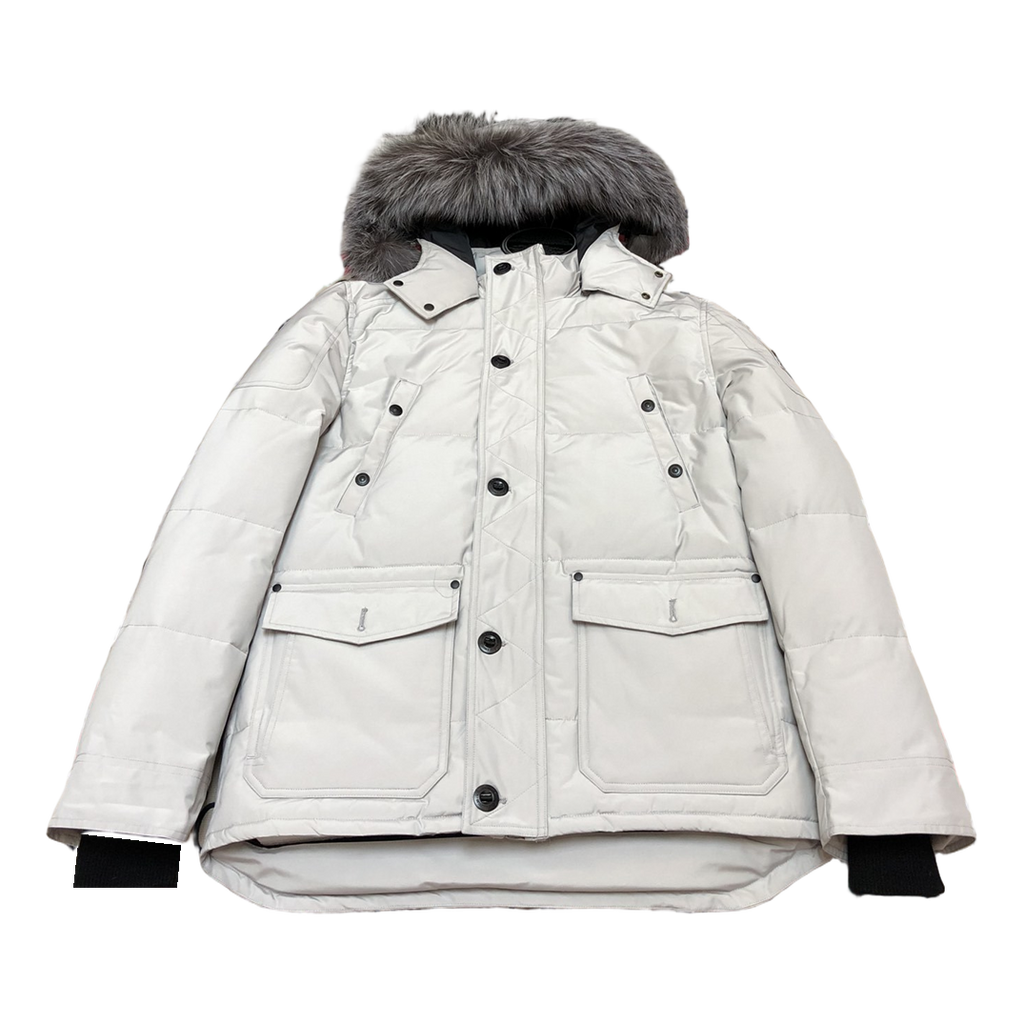 Moose Knuckles Four-Pocket Fur-Trim Hooded Puffer Jacket