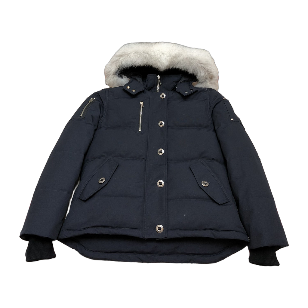 Moose Knuckles Women's Original Shearling-Trim 3Q Jacket – Navy