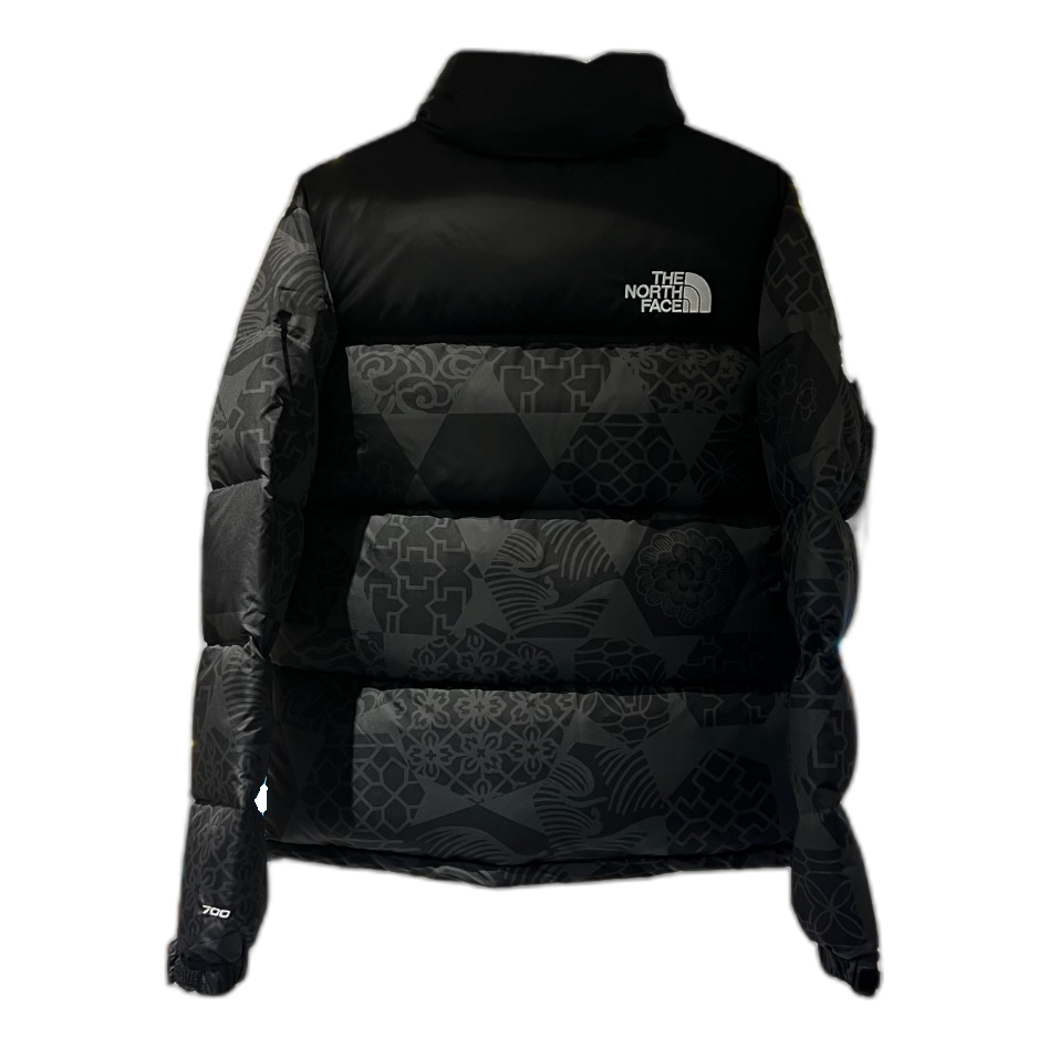 The North Face 1996 Nuptse Patterned Puffer Jacket – Black